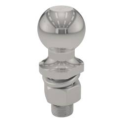 CURT - CURT 40053 2" Trailer Ball 1" x 2-1/8" Shank 6000 lbs Stainless - Image 1