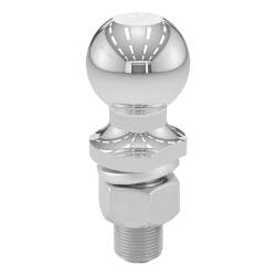 CURT - CURT 40038 2" Trailer Ball 1" x 2-1/4" Shank 12000 lbs Chrome - Image 1