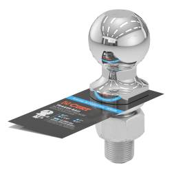 CURT - CURT 40038 2" Trailer Ball 1" x 2-1/4" Shank 12000 lbs Chrome - Image 2