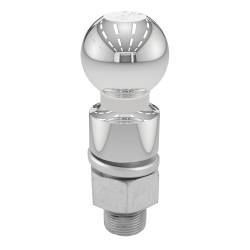CURT - CURT 40035 2-5/16" Trailer Ball 1-1/4" x 2-5/8" Shank 1" Rise 10000 lbs Chrome - Image 1