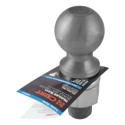 CURT - CURT 40085 2-5/16" Trailer Ball 1-1/4" x 2-5/8" Shank 30000 lbs Raw Steel - Image 2
