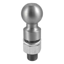 CURT - CURT 40086 2-5/16" Trailer Ball 1-1/4" x 2-5/8" Shank 25000 lbs Raw Steel - Image 1