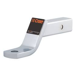 CURT - CURT 45296 Class-3 Ball Mount 2" Shank 7500 lbs 4" Drop 8-1/4" Long Chrome - Image 1