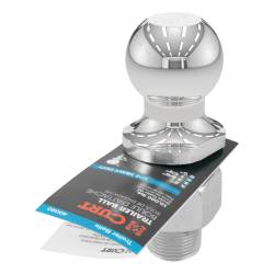 CURT - CURT 40090 2" Trailer Ball 1-1/4" x 2-5/8" Shank 10000 lbs Chrome - Image 2