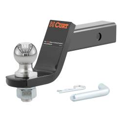 CURT - CURT 45056 Loaded Ball Mount w/2" Ball 2" Shank 7500 lbs 4" Drop - Image 1