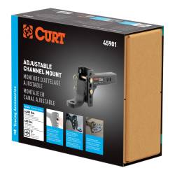 CURT - CURT 45901 Channel Style Adjustable Ball Mount Tongue - Image 2
