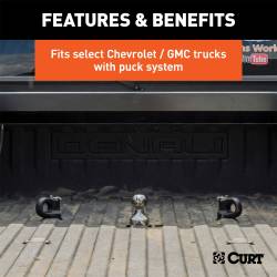 CURT - CURT 60629 OEM Puck System 2-5/16" Gooseneck Ball Chevy/Ford/GMC/Nissan/RAM 30K - Image 5