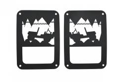 Kentrol - Kentrol 80702 Textured Black Heritage Taillight Guard for 07-18 Jeep Wrangler JK - Image 3