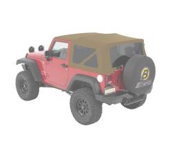 Bestop - Bestop 58442-74 Pebble Beige Twill Window Replacement for 07-18 Jeep Wrangler - Image 1