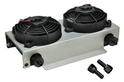 Derale - Derale 13740 19-Row Hyper-Cool Dual Cool Remote Fluid Cooler -6AN - Image 1
