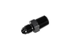 HPS Performance - HPS AN816-4-4 -4AN Flare To 1/8" NPT/Metric Adapter Straight Black - Image 2