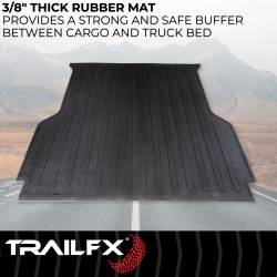 TrailFX - TrailFX 702N Bed Mat Direct-Fit Drop-In Black Rubber Textured Surface - Image 2