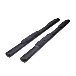 TrailFX - TrailFX A1553T 4" Oval Nerf Bar Side Steps Black Steel No End Caps Rocker Mount - Image 1