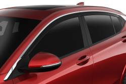 Husky Liners - Husky Liners 2884064 Low Pro 4Pc Ventvisor Deflector Smoke w/Chrome Trim Outside - Image 1