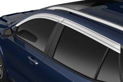Husky Liners - Husky Liners 2884059 Low Profile Ventvisor Deflector Smoke w/Chrome Trim Outside - Image 2
