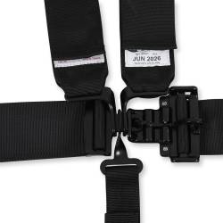 Racequip - RaceQuip 711001RQP Latch & Link 5 Point Harness Black 3" Lap/Shoulder 2" Sub - Image 2