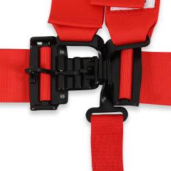 Racequip - RaceQuip 711011RQP Latch & Link 5 Point Harness Red 3" Lap/Shoulder 2" Sub - Image 1