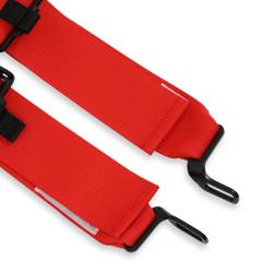 Racequip - RaceQuip 711011RQP Latch & Link 5 Point Harness Red 3" Lap/Shoulder 2" Sub - Image 5
