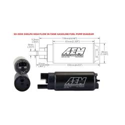 AEM Electronics - AEM Electronics 50-1000 LPH High Flow In-Tank Fuel Pump - Image 3