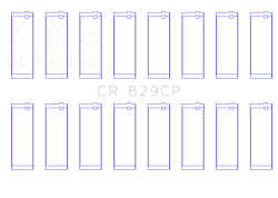 King Engine Bearings - King Engine Bearings CR 829CP Connecting Rod Bearing Set for IHC/Ford 420 CI6.9L - Image 2