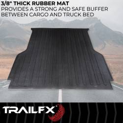 TrailFX - TrailFX 704N Direct-Fit Drop-In Black Rubber Bed Mat for 24-25 Ford Ranger - Image 2