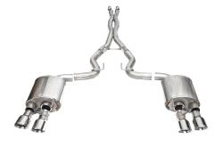 Corsa Performance - Corsa Performance 21265 Xtreme Valved Cat-Back Exhaust System for 24 Mustang - Image 1