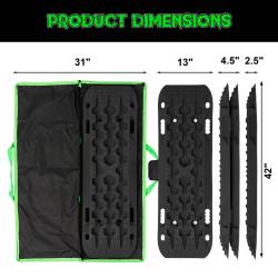 Rhino USA - Rhino USA TRACBOARDS-BLK Recovery Traction Boards Black Pair - Image 2