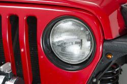 Kentrol - Kentrol 50543 Black Headlight Bezels Pair for 97-06 Jeep Wrangler TJ - Image 6