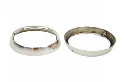 Kentrol - Kentrol 30537 Polished Headlight Bezels Pair for 72-86 Jeep CJ - Image 2