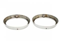 Kentrol - Kentrol 30537 Polished Headlight Bezels Pair for 72-86 Jeep CJ - Image 3