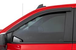 Rough Country Suspension Systems - Rough Country 911924 Smoke Rain Guard Window Deflectors Silverado/Sierra Crew - Image 2