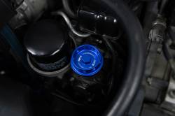 HPS Performance - HPS 5269-106BL Billet Oil Cap M42x4.5 18mm Tall Thread 37mm Total Height - Image 2