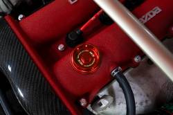 HPS Performance - HPS 5269-107R Billet Oil Cap M35x4.0 18mm Tall Thread 37mm Total Height - Image 2
