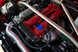 HPS Performance - HPS 5269-107BL Billet Oil Cap M35x4.0 18mm Tall Thread 37mm Total Height - Image 2