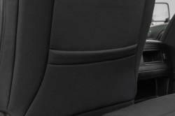 Rough Country Suspension Systems - Rough Country 91070 Fr/Rr Seat Covers Black for 14-26 Silv/Sra 2500HD/3500 Crew - Image 4