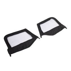 King 4WD - King 4wd 14019935 Half Door Uppers Soft Upper Doors for 97-06 Wrangler TJ Black - Image 2