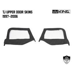 King 4WD - King 4wd 14019935 Half Door Uppers Soft Upper Doors for 97-06 Wrangler TJ Black - Image 4
