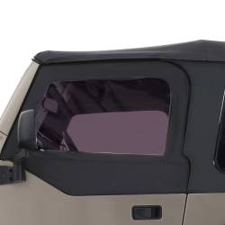 King 4WD - King 4wd 14019935T Half Soft Upper Doors Tinted for 97-06 Jeep Wrangler TJ Black - Image 1