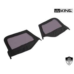 King 4WD - King 4wd 14019935T Half Soft Upper Doors Tinted for 97-06 Jeep Wrangler TJ Black - Image 10