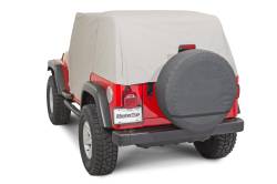 MasterTop - MasterTop 11110009 Full Door Cab Cover Gray Denim for 92-06 Jeep Wrangler TJ - Image 2