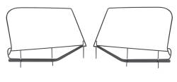 MasterTop - MasterTop 15422201 Upper Steel Door Frames Black Powdercoat for 97-06 WranglerTJ - Image 1