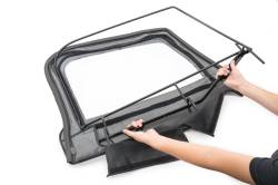 MasterTop - MasterTop 15422201 Upper Steel Door Frames Black Powdercoat for 97-06 WranglerTJ - Image 2