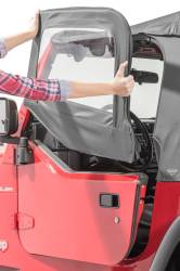 MasterTop - MasterTop 15422201 Upper Steel Door Frames Black Powdercoat for 97-06 WranglerTJ - Image 4