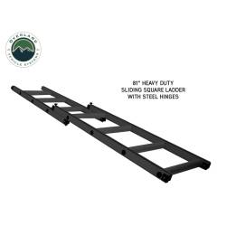 Overland Vehicle Systems - Overland Vehicle 18119733 LD TMBK-3 Tan/Green Roof Top Tent w/Annex & Ladder - Image 3