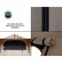 Overland Vehicle Systems - Overland Vehicle 18119733 LD TMBK-3 Tan/Green Roof Top Tent w/Annex & Ladder - Image 5