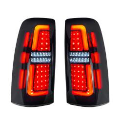 AMERICAN MODIFIED - AMERICAN MODIFIED AMCHCC00201 LED Tail Lights Chrome Housing Smoked Lens - Image 2
