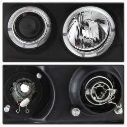 Spyder Auto - Spyder Auto 5010605 Black/Clear Halo Projector Headlights for 07-13 GMC Sierra - Image 3