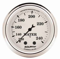 AutoMeter - AutoMeter 1632 Old Tyme White Water Temperature Gauge 120-240°F 2-1/16" Mech - Image 1