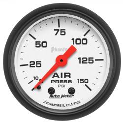 AutoMeter - AutoMeter 5720 Phantom Mechanical Air Pressure Gauge 0-150PSI 2-1/16" - Image 1