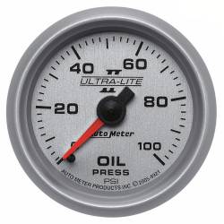 AutoMeter - AutoMeter 4921 Ultra-Lite II Mechanical Oil Pressure Gauge 0-100PSI 2-1/16" - Image 1